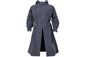 ROUASD TRN BAC Men Tactical Training Coat With Hood For Adults, Loose A-Line Trench Combat Coat Jacket Cloak Outdoor - S