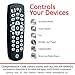 GE Universal Remote Control for Samsung, Vizio, Lg, Sony, Sharp, Roku, Apple TV, RCA, Panasonic, Smart TVs, Streaming Players, Blu-Ray, DVD, Simple Setup, 3-Device, Black, 24991thumb 1