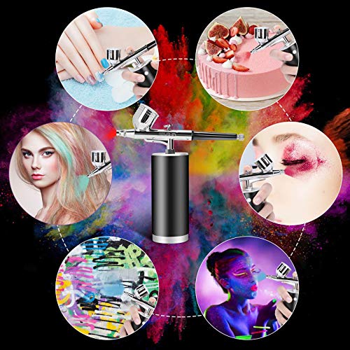 SAGUD Cordless Airbrush Kit, Portable Handheld Airbrush Machine with