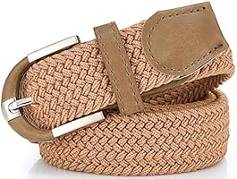 Mio Marino Elastic Belt for Men and Women - Woven Stretch Belt - Gift Box