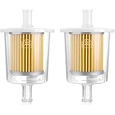 FUEL FILTERS INDUSTRIAL HIGH PERFORMANCE UNIVERSAL INLINE GAS FUEL LINE 3/8" 2 Pack