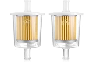 DEFLIFE FUEL FILTERS INDUSTRIAL HIGH PERFORMANCE UNIVERSAL INLINE GAS FUEL LINE 3/8" 2 Pack