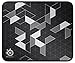 SteelSeries QcK Gaming Surface - Medium Stitched Edge Cloth Limited - Extra Durable - Optimized For Gaming Sensors - Black/Silver