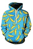 Mulisky Unisex 3d Realistic Printed Kangaroo Pocket Hooded Sweatshirt Hoodies