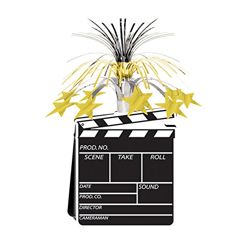 Movie Set Clapboard Centerpiece 15in. Pkg/12