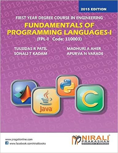 Fundamentals Of Programming Languages I T R Patil A N - 