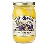Jake & Amos Pickled Jalapeno Eggs, 16 Oz. Jar (Pack of 2)