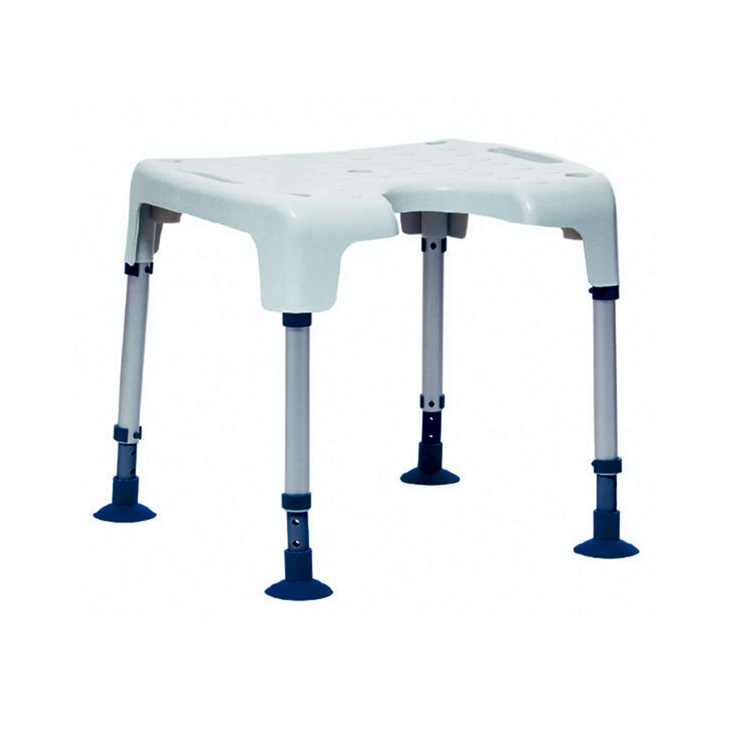 Invacare Aquatec PICO Shower Stool - Flat Seat Bath Stool with Hygiene Recess - Shower Seat for Elderly or Disabled