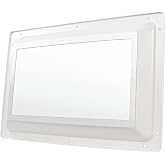 XMK RV Skylight Replacement Inner Dome, 14"x22"x2.9" RV Skylight Inner Dome | RV Skylight Inner Dome with Clear Window for RV's Campers Food Trucks Shower Roof Opening, Include 304 Stainless Steel Screws