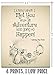 Winnie The Pooh Quotes - Set of 4-11x14 Unframed Art Print - Great Child/Boy/Girl/Nursery Room Decor, Also Makes a Great Gift Under $25