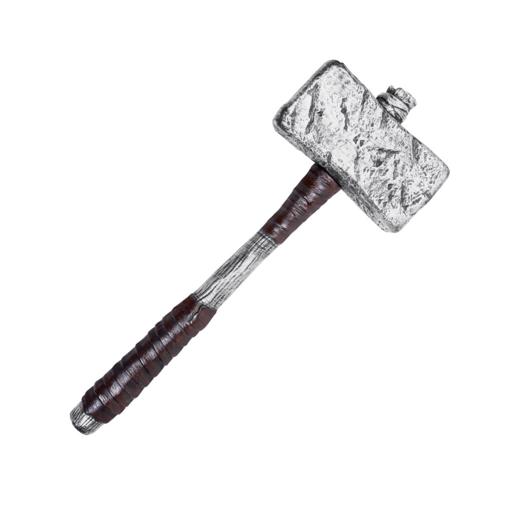 Boland 00542 Sledge Hammer 65cm Fancy Dress Accessory Medieval Knight Viking Prop Weapon Novelty Halloween