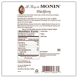 Monin - Blackberry Syrup, Soft and Succulent, Great