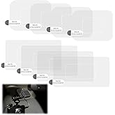 8pcs Transparent Electrostatic Windshield Dashcam Stickers - Weatherproof Camera Films, Durable and Reusable for Mounting Das