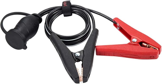 Amazon バッテリー 直結型 ソケット 12v 24v用 クリップ シガーソケット延長ケーブル 1m シガープラグ クリップ付電源延長コード 防水 車 バイク トラックのクリップオン シガレットライター 電源プラグソケットカーバッテリーのターミナルシガーライター クリップオン