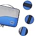 HOPERAY Packing Cubes Travel Organizer Mesh Bags Travel Gear Bag Accessories (black-3) (Blue)