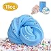 Funplus Fluffy Slime - 11 OZ Jumbo Fluffy Floam Slime Stress Relief Sludge Toy for Kids and Adults Stretchy and Soft - Blue