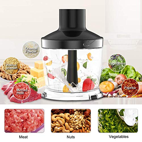 XProject 800W 4in1 Hand Blender with 6 Speed,Powerful