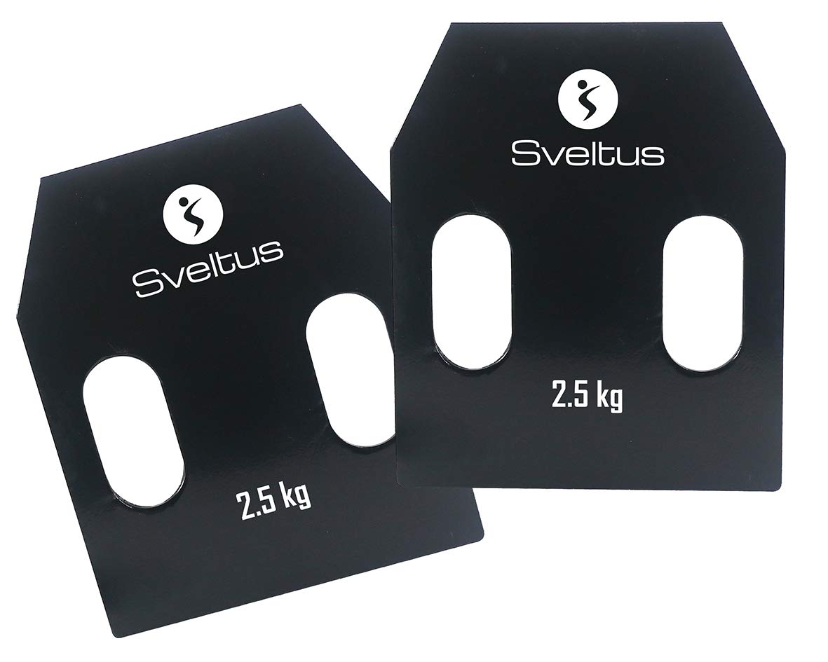 Sveltus Steel plate with handles 2.5 kg x2