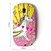 KOOLmouse [ Optical 2.4G Wireless Mouse ] [ Unicorn Dreamworld Colorful Art White Heart Star ]