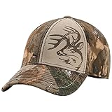 Legendary Whitetails Men's Realtree Camo One Shot Stretch Fit Cap Camo One Size