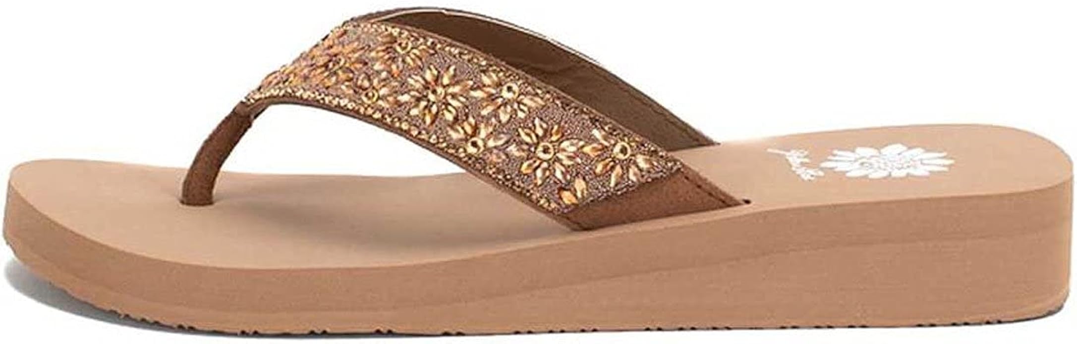 yellow flip flops for women