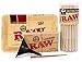 RAW Classic Lean Size Pre-Rolled Cones with Filter Tips - Bundle (50 Pack with Mini Rolling Tray and Lean Loader)