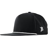 Branded Bills Bare Flat 5 Panel Rope Hat for Men | Moisture-wicking sweatband, breathable perforated side panels, water-resistant shell, quick-dry stretch fabric