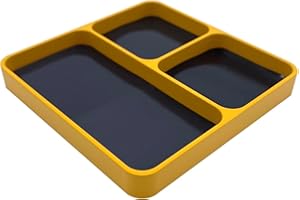 RASTKY Magnetic Parts Tray Organizer for Screws Bolts Nuts Pins, Durable Aluminum Alloy Magnetic Tray for Mechanics, Convenie