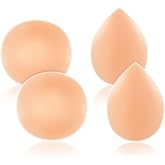 Chicingyou 4 Pcs Silicone Butt Pads for Women Hip Dip Pads Adhesive Reusable Butt Padded Underwear Hip Lift Enhancer Shapewear Sticky Buttocks Enhancer Beige for Flat Buttocks Skin Tone