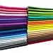 flic-flac 42pcs1.4mm Thick Soft Felt Fabric Sheet Assorted Color Felt Pack DIY Craft Sewing Squares Nonwoven Patchwork (20cm * 20cm)