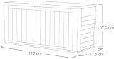 Keter Sherwood Outdoor Storage Box Brown 117 x 45 x 57.5 cm 270 L view 9
