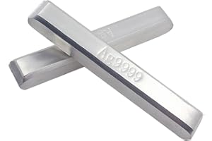 1PCS 10/20/30/40/50G High Purity Pure Silver Bars Silver Ingot Ag9999 Sterling Silver Bullion Fine Jewelry Silver Bullion (10