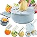 Mandoline Slicer-Adjustable Vegetable Chopper-Kitchen Cutter,Cheese Grater,Shredder for Onion,Potato,Zucchini-8 in 1 Julienne Slicer Low Carb Meals Veggie&Food Dicer