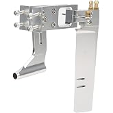 Worem RC Boat Rudder Kit, Integrated Flexible Shaft 110mm RC Boat Water Absorbing Rudder Aluminum Alloy for 0.2in Shaft System