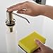KINGO HOME Kitchen Sink Countertop Stainless Steel Brushed Nickel Pump Hand Lotion Deck Mount Built In Soap Dispenser, 3 Inch Reach Nozzle - 100% SATISFACTION WARRANTLY