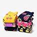 WEILAI Men's Cool Colorful Funny Novelty Crazy Combed Cotton Casual Dress Crew Socks Pack (Color 4)