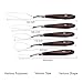 Teenitor 3D Print Removal Tools with Sturdy Wooden Handle, Tool Kit for 3D Printer Spatula Palette Knife Painting Enhanced Version Pack of 5