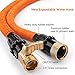 TACKLIFE 100ft Expandable Garden Hose, with Double Latex Core, 3/4’ Brass Connectors, No-Kink Flexible and No-Leak Water Hose - GGH2A