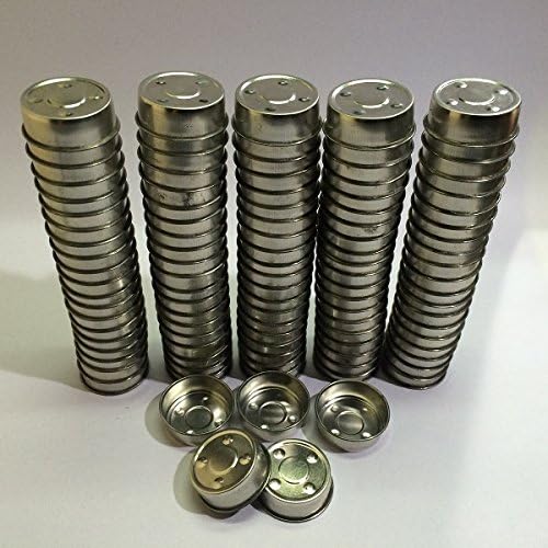 100 Pcs Aluminum Tealight Empty Cup + 5 Free of Candle Molds Handicrafts TH