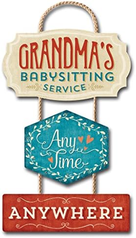 Highland Home Grandmas Babysitting Laser Cut Trio Sign, 12 x 18 inches