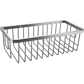 Stainless Steel Rectangular Shower Caddy for Shampoo and Body Wash - Bathroom Organizer Shelf