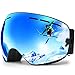 HONGDAK Ski Goggles Snowboard Snowmobile Men Women Anti Fog Polarized OTG Over Glasses Snow Sports Sunglass Snowboarding Jet Skiing Youth Kids