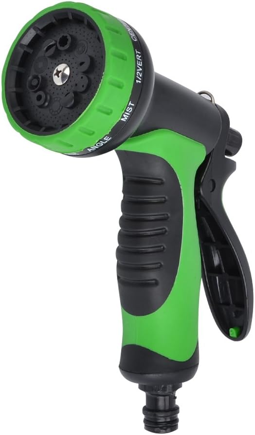 DEKOMORE 10-functions Garden Hose Nozzle,Adjustable Garden Shower Multifunctional Garden Spray Gun for Irrigation of the Garden / Lawn, Car Wash Systems, Pets Showers