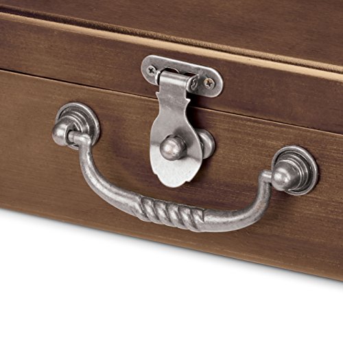 WE Games Shut the Box - Walnut Stained Wood Box