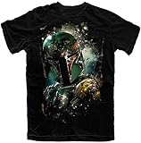 Star Wars Adult Boba Fett Bounty Hunter T Shirt, Black (X-Large)