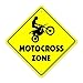 Motocross Crossing Sign Zone Xing | Indoor/Outdoor | 12