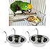 LOVIVER 2 Pcs Bird Food Feeding Seed Automatic Feeder Water Dispenser Container for Parrot Budgies Parakeet Cockatiels Conure Lovebirdsthumb 2