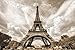 Photo Wallpaper – Eiffel Tower – Picture Decoration France Capital Paris City Landmark Architectural Monument Radio Tower Look-Out Image Decor Wall Mural (82.7x55.1in - 210x140cm)