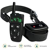 [NEW 2018] Dog Training Collar with Remote | Long Range up to 1600 ft, Shock/Vibration Control, Rechargeable & IPX7 Waterproof | E-Collar Training for Small, Medium and Large Dogs, Breeds (1 Dog)