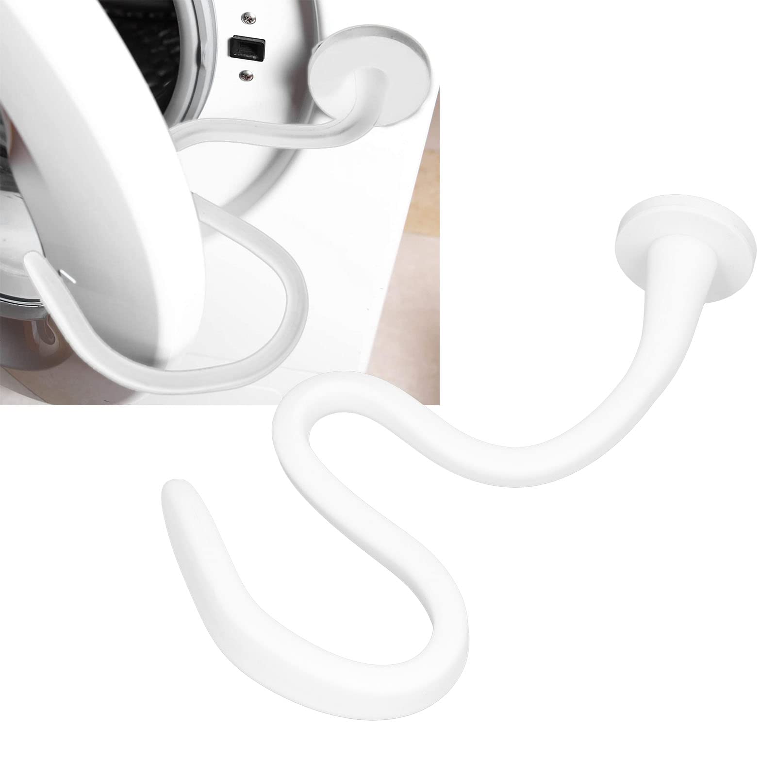 Front Load Washer Door Prop, Magnetic Washing Machine Door Prop Holder Stopper, Keep Washer Door Open, Flexible Dryer Door Prop Universal for Drum Washing Machine(white)